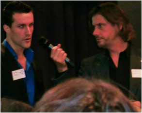 Nathan Ultee (Initiatiefnemer MioMare strandslaaphuisjes) tijdens de innovatieprijs Toerisme Zeeland