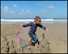 zandkastelen bouwen